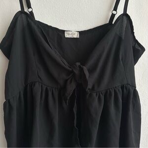 Brandy Melville Black Babydoll Camisole Top